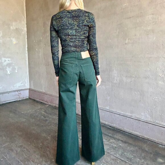 Ulla Johnson Bianca Jeans NWT size 26 Hunter - Picture 5 of 5